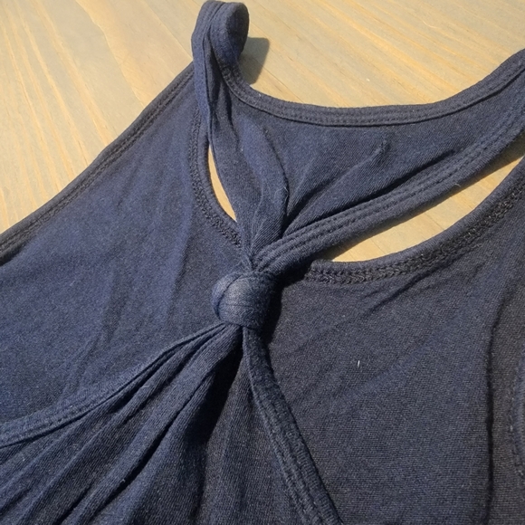GAP Kids Navy Knotted Ba Racerback Tee - Picture 8 of 10